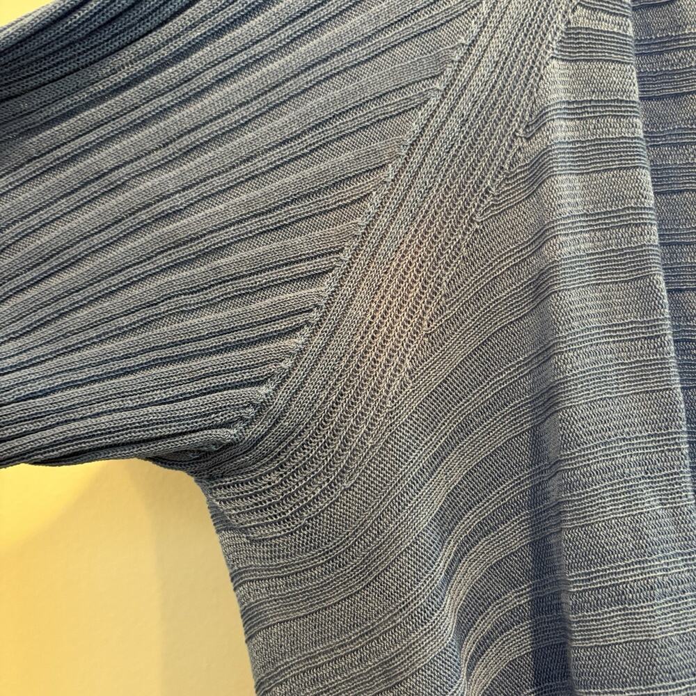 Eileen Fisher‎ Open Front Cardigan Women 1X Blue Tencel Lagenlook Boho READ - Picture 12 of 15